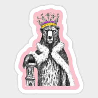 great royal bear Sticker